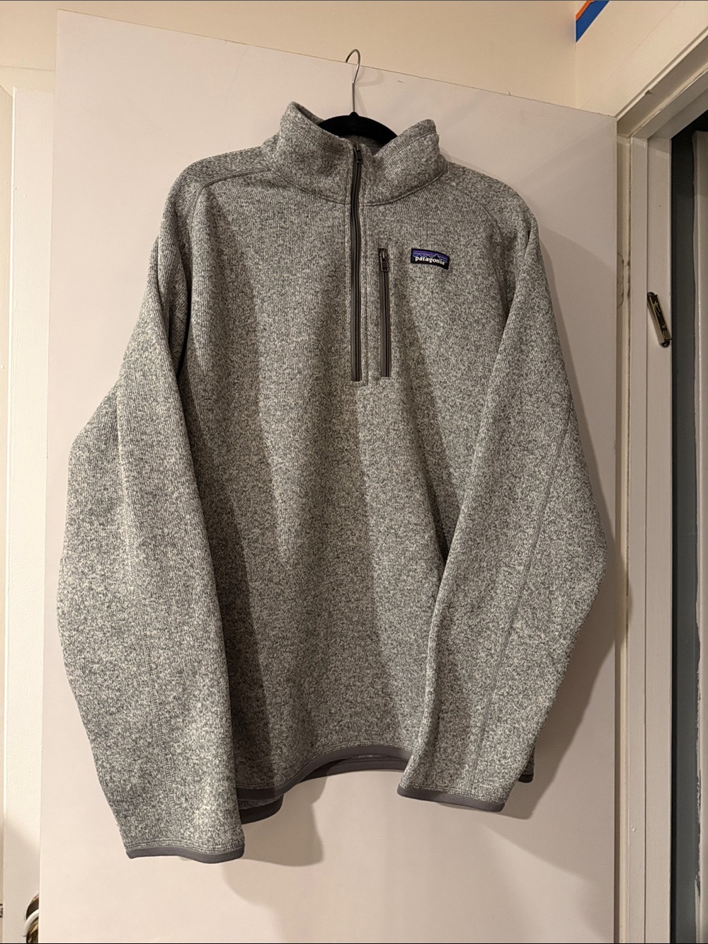 Patagonia Men’s Light Gray Full-Zip Fleece Pullover